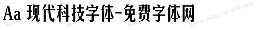 Aa 现代科技字体字体转换